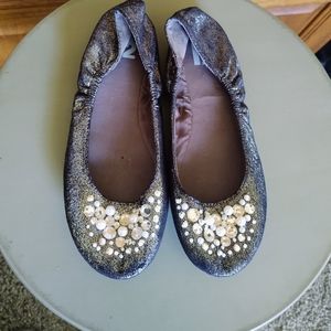 R2 Ballet flats with sparkle embellishments